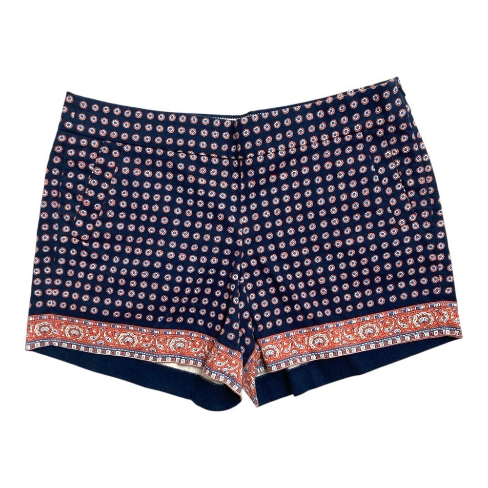J Crew Paisley Navy Shorts